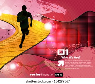 Sport illustration. Vector background