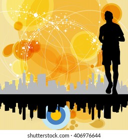 Sport illustration. Vector background