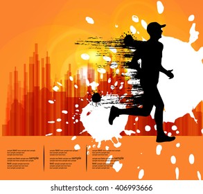 Sport illustration. Vector background
