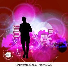 Sport illustration. Vector background