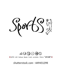 Sport illustration - vector / sports poster background