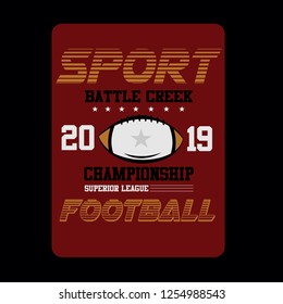 Sport images typography vector illustration for t shirt