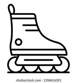 Sport inline skates icon. Outline sport inline skates vector icon for web design isolated on white background