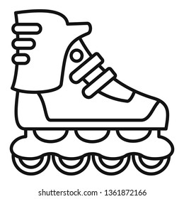 Sport inline skates icon. Outline sport inline skates vector icon for web design isolated on white background