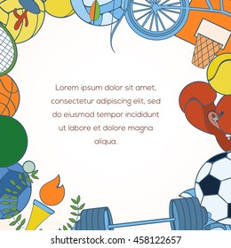Sport invitation card 