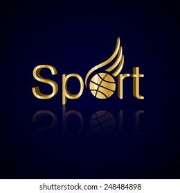 Sport - Isolated On Blue Background - Vector Illustration, Graphic Design, Editable For Your Design  