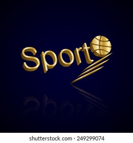Sport - Isolated On Blue Background - Vector Illustration, Graphic Design, Editable For Your Design   