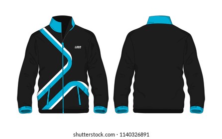 Sport Jacket Blue and black template for design on white background. Vector illustration eps 10.