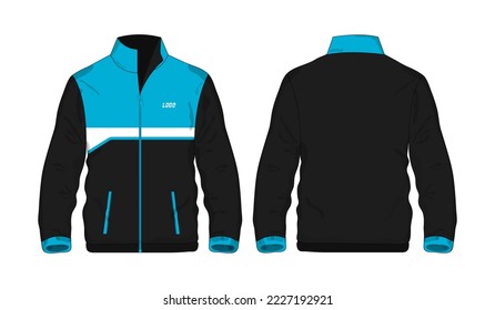 Sport Jacket Blue and black template for design on white background. Vector illustration eps 10.