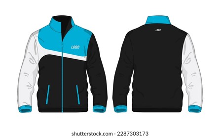 Sport Jacket Blue and black template for design on white background. Vector illustration eps 10.