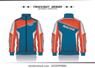 Sport Jacket Design, Tracksuit Design, Sportswear Windbreaker design template shirt for design