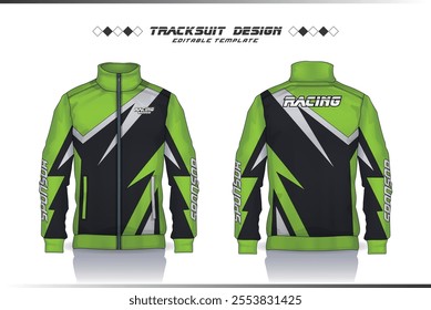 Sport Jacket Design, Tracksuit Design, Sportswear Windbreaker design template shirt for design