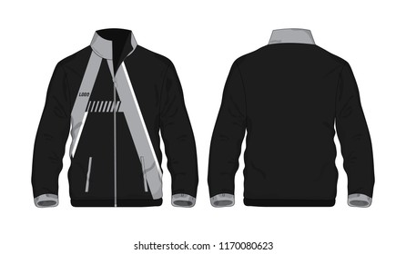 Sport Jacket Gray and black letter A template shirt for design on white background. Vector illustration eps 10.