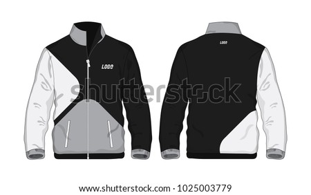  Sport Jacket  Gray Black Template Design  