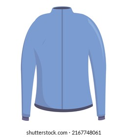 Vector de dibujos animados de chaqueta deportiva. Entrenamiento activo. Aerobic de tela