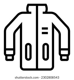 Vektorgrafik des Sportjacke-Symbols. Laden. Fitnesscenter