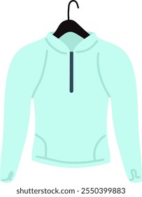 Sport Jacket On Hanging Vector Illustration
