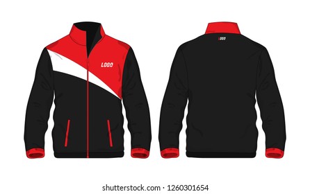 Placa Sport Jacket de color rojo: vector de stock (libre de regalías ...