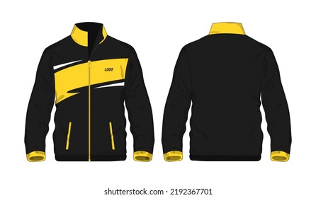 Sport Jacket Yellow and black template for design on white background. Vector illustration eps 10.