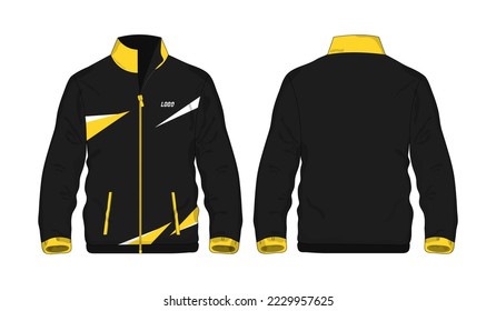 Sport Jacket Yellow and black template for design on white background. Vector illustration eps 10.