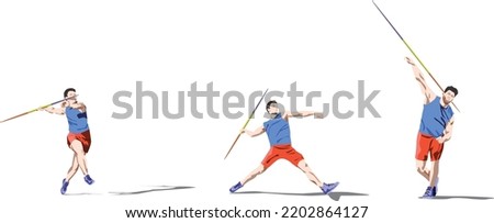 Similar – Image, Stock Photo Javelin throwing