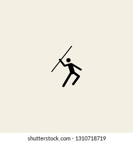 sport javelin-throwing vector icon