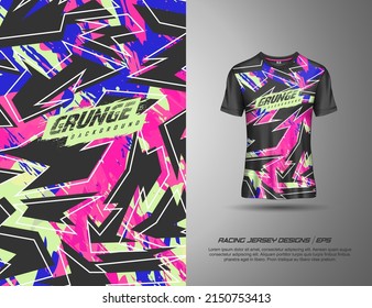 Sport jersey abstract grunge background for, motocross, cycling, fishing, diving, leggings, soccer, gaming