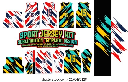 Sport Jersey Brush Printing pattern 71 Sublimation for Soccer Football Esport Basketball Design