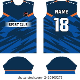 Sport Jersey Design. Cricket, Football, Rugby, Netball, Hockey, Karate, Volleyball, Athletics Sport jersey Designs. EPS10 