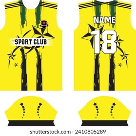 Sport Jersey Design. Cricket, Football, Rugby, Netball, Hockey, Karate, Volleyball, Athletics Sport jersey Designs. EPS10 