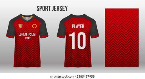 Sport jersey design fabric textile template