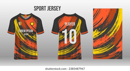 Sport jersey design fabric textile template