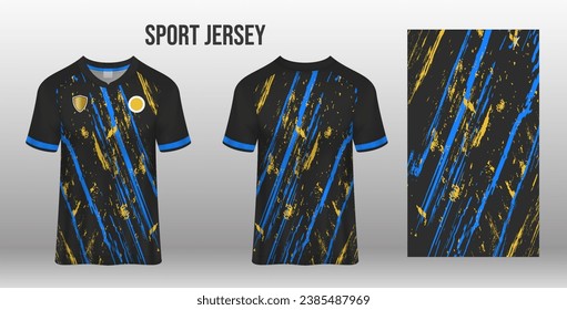 Sport jersey design fabric textile template