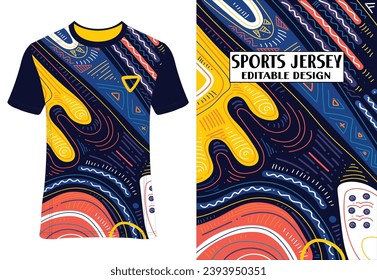 Sport Jersey Design Fabric Textile for Sublimation Tshirt sublimation design vector file, Top-Rated T-Shirt Sublimation EPS Designs, Editable jersey  Vectors in EPS