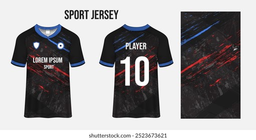 Tecido de tecido de design de camisa de esporte para sublimação
