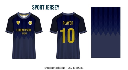 Sport jersey design fabric textile for sublimation.