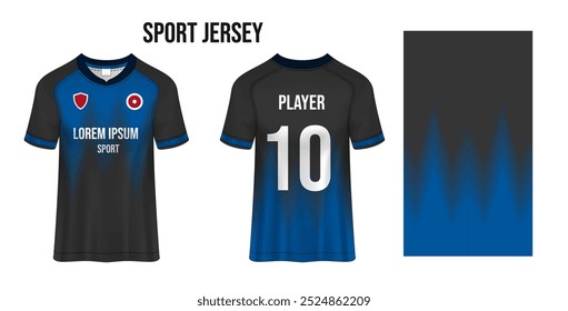Sport jersey design fabric textile for sublimation.