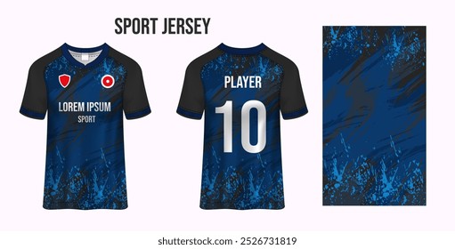 Tecido de tecido de design de camisa de esporte para sublimação
