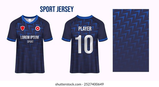 Tecido de tecido de design de camisa de esporte para sublimação