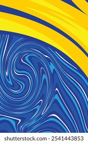 Sport jersey design fabric textile for sublimation. blue and yellow color