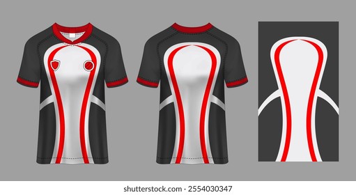 Sport jersey design fabric textile for sublimation.