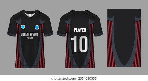 Sport jersey design fabric textile for sublimation.