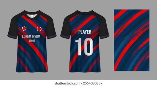 Sport jersey design fabric textile for sublimation.