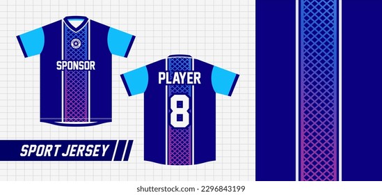SPORT JERSEY DESIGN - HORIZONTAL GRADIENT PATTERN