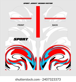 Sport jersey design ready to print, racing style