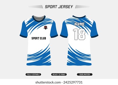 Sport Jersey Design. Sublimation Sports Jersey. EPS10