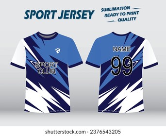 Diseño de Jersey Deportivo. Camiseta de sublimación. Ilustración vectorial. Juego de Jersey de críquet, fútbol, rugby, fútbol, voleibol, béisbol.