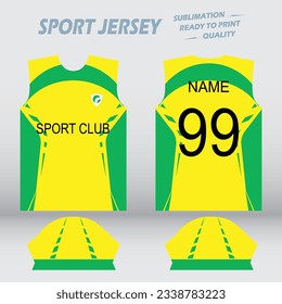 Diseño de Jersey Deportivo. Vector de sublimación listo para imprimir Material gráfico.
