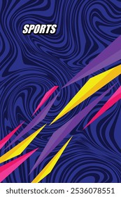 Design de camisa de esporte para vetor de sublimação EPS 10