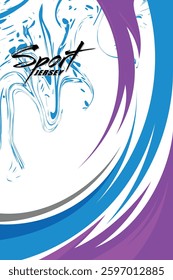 sport jersey design template with abstract grunge halftone pattern background EPS 10